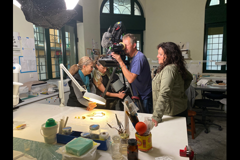 A Greek Odyssey with Bettany Hughes - SandStone Global BTS image
